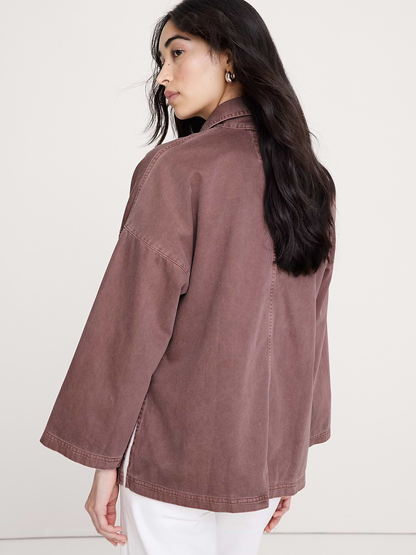 Veste de travail en coton délavé