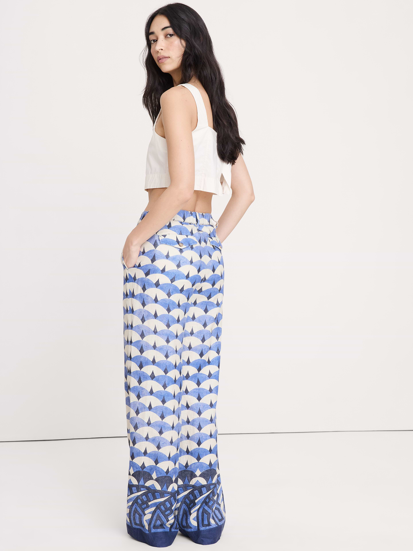 Image number 5 showing, The Everyday Wide-Leg Pant in Linen