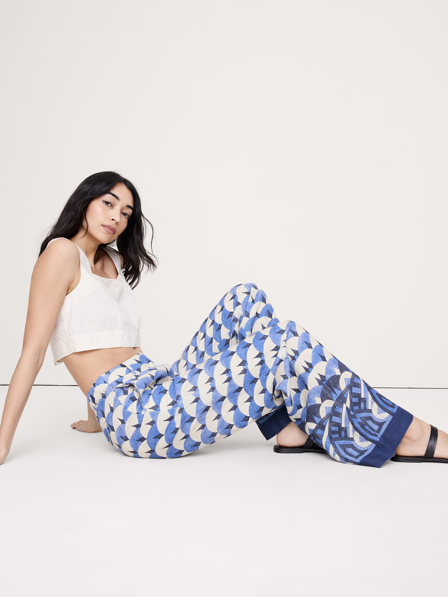 Image number 6 showing, The Everyday Wide-Leg Pant in Linen