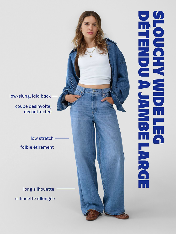 Image number 6 showing, Mid-Rise Slouchy Wide-Leg Jeans