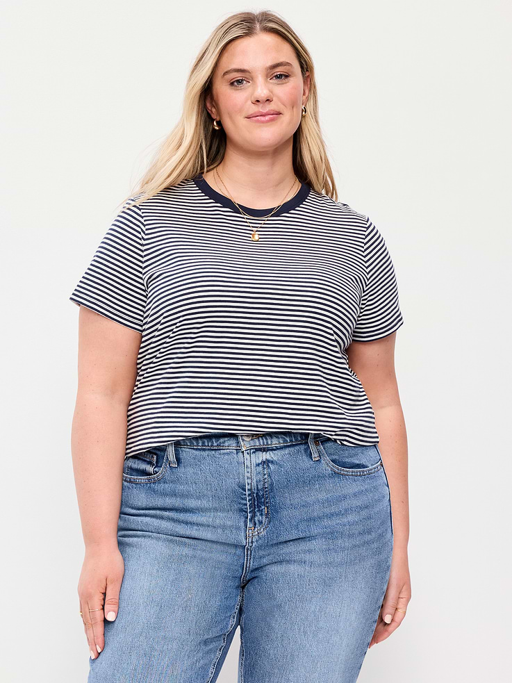 Image number 7 showing, EveryWear Crew-Neck Striped T-Shirt