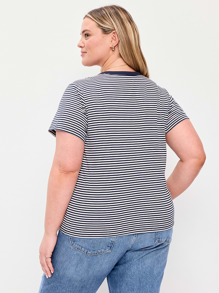 Image number 8 showing, EveryWear Crew-Neck Striped T-Shirt