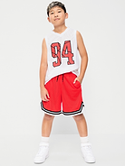 L'image numéro 7 présente Short de basketball en maille, longueur genou pour garçon