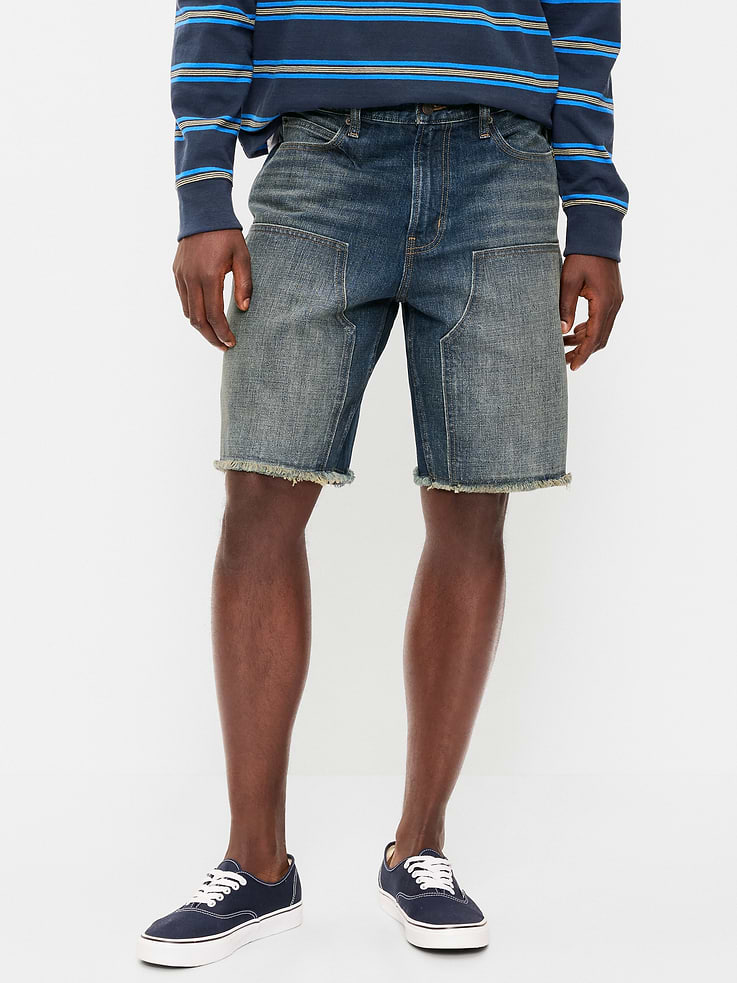 Image 2 of 5, Baggy Carpenter Jean Shorts-- 10-inch inseam