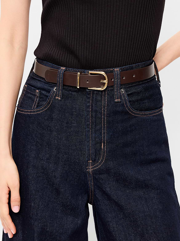 Ceinture classique en similicuir