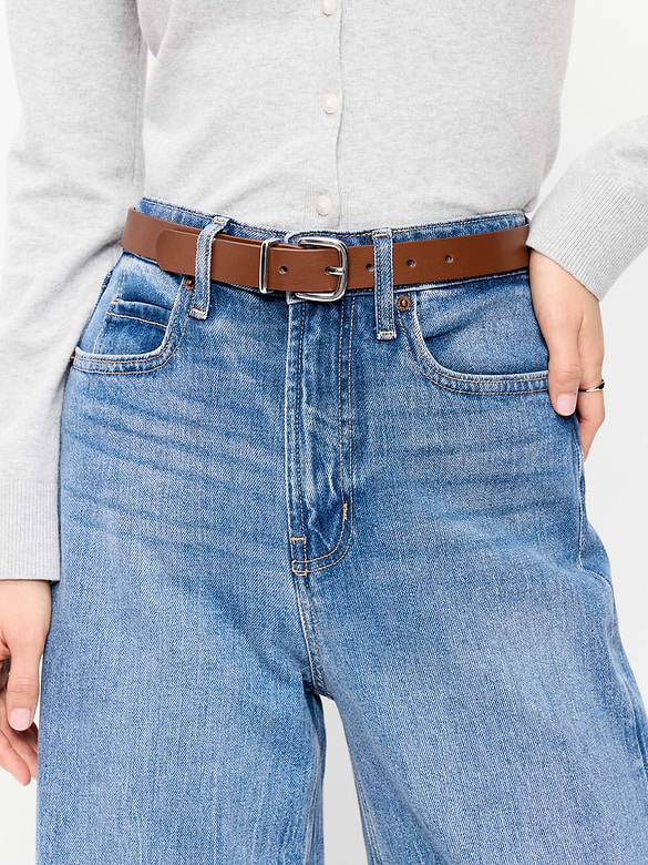 Ceinture classique en similicuir