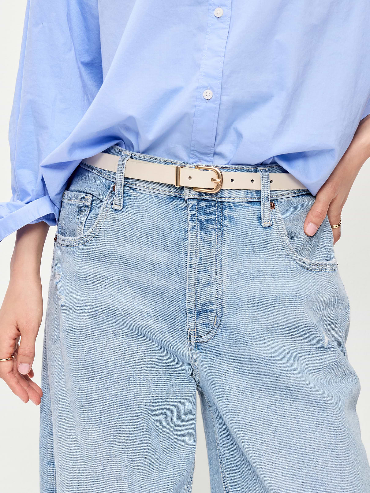 Image number 2 showing, Classic Slim Faux-Leather Belt
