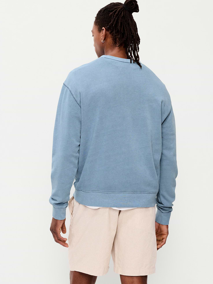 Image number 2 showing, Loose Garment-Washed Crew-Neck Sweatshirt