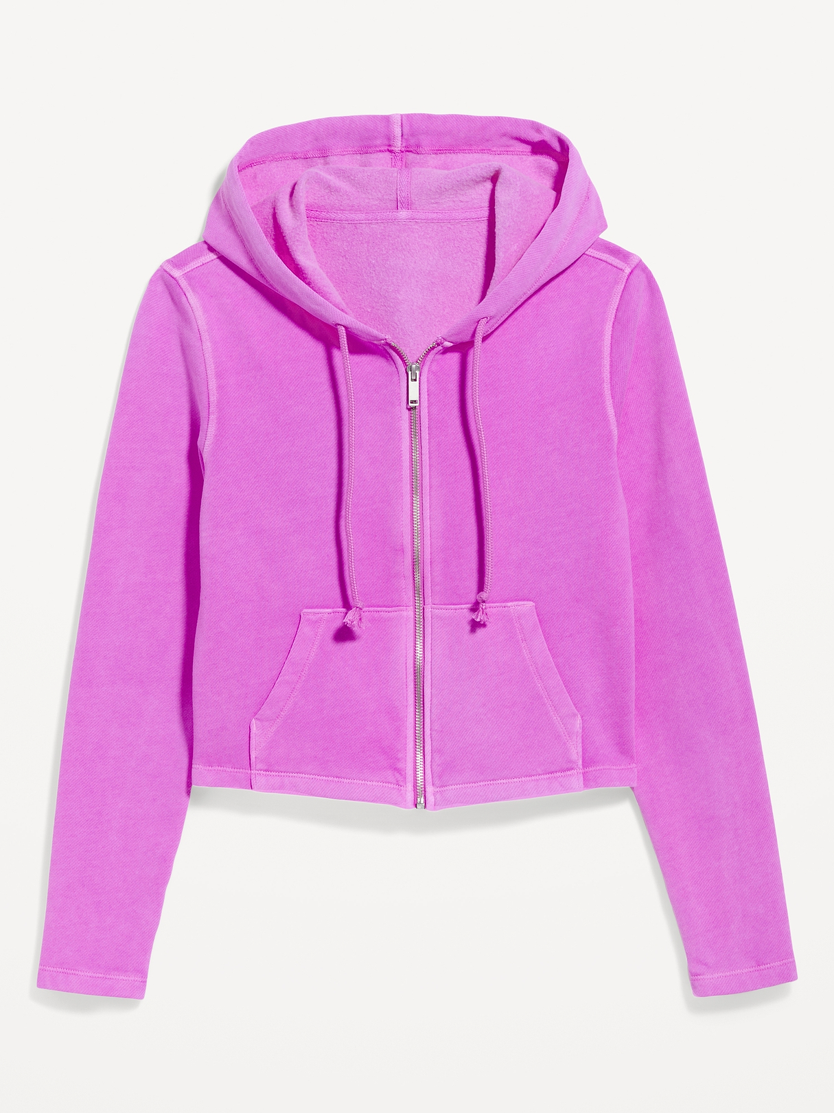 Shrunken Cropped Zip Hoodie Sweatshirt | Old Navy