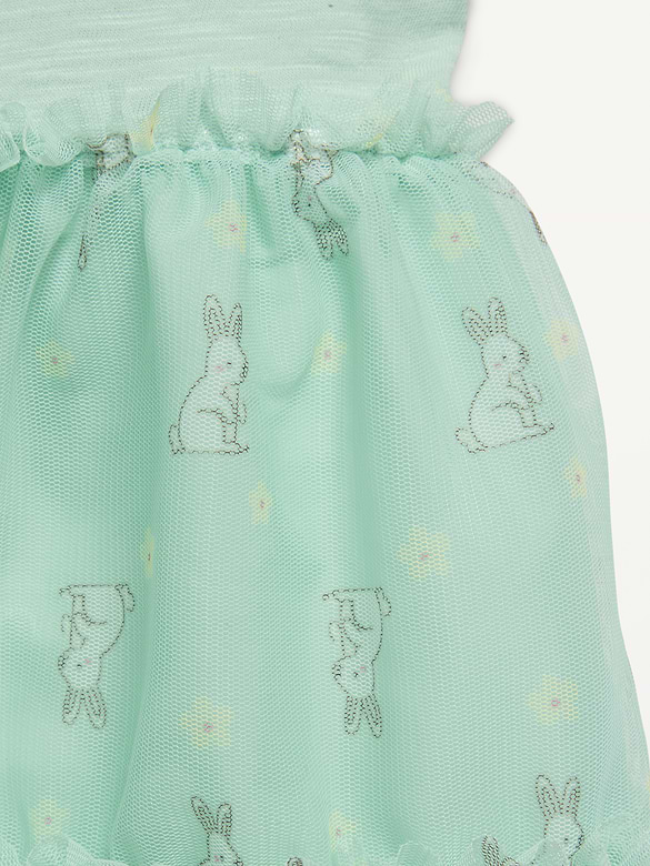 Robe tutu à manches courtes pour toute-petite