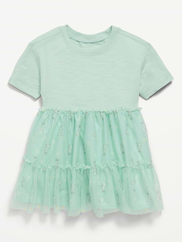 Robe tutu à manches courtes pour toute-petite