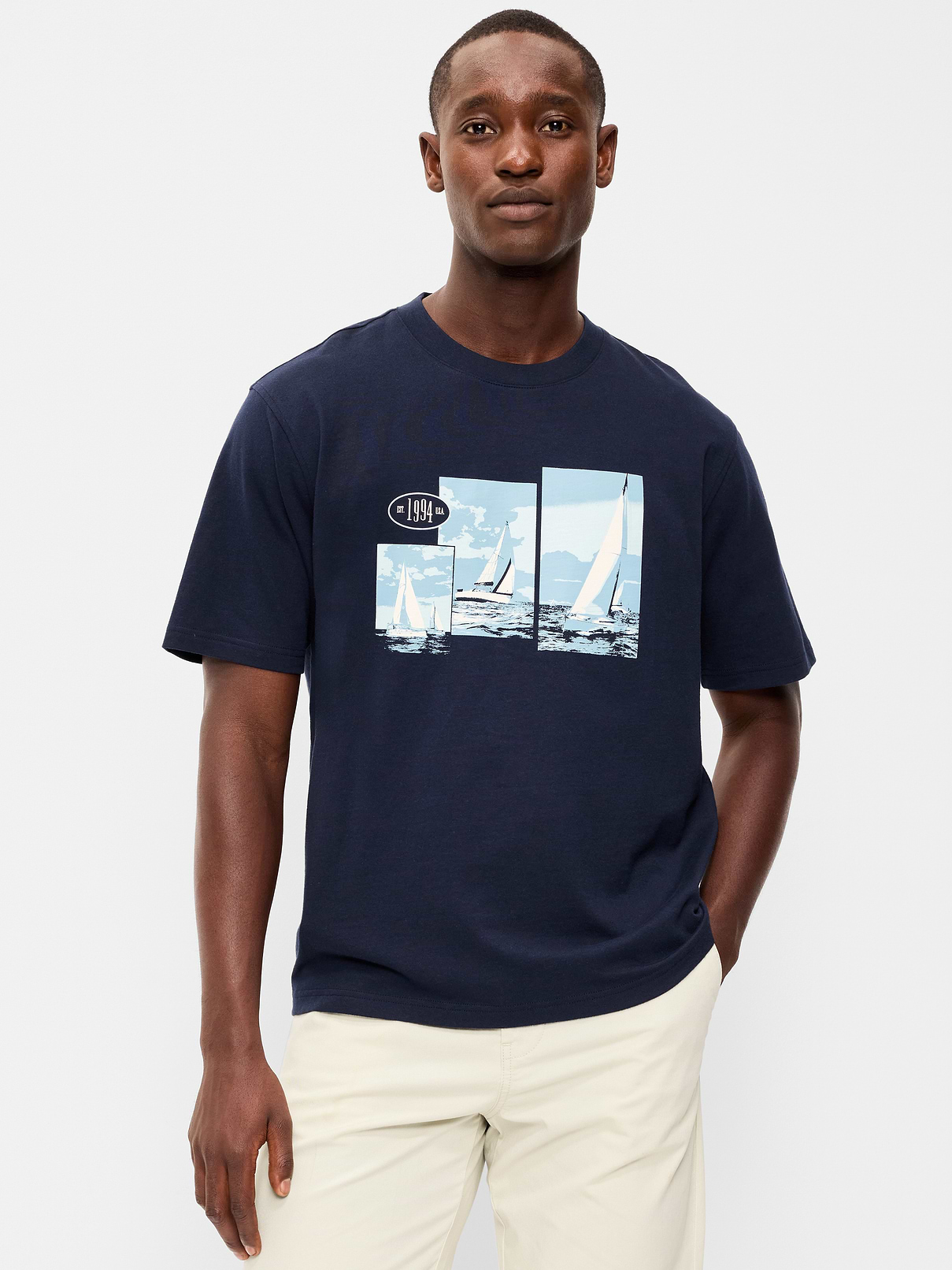 Image number 1 showing, Loose Heavyweight Graphic T-Shirt