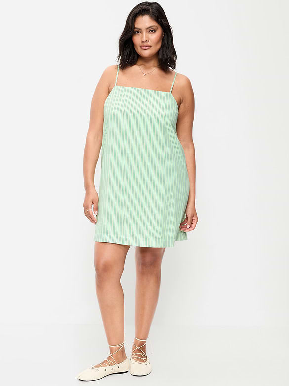 Strappy Mini Shift Dress