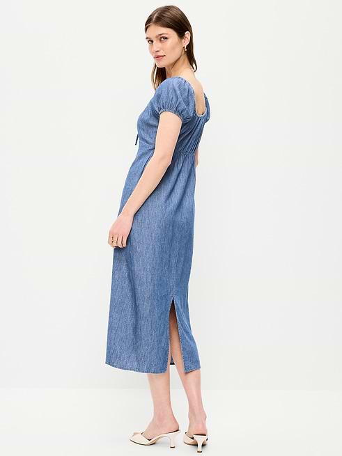 stylish casual dresses Women's Summer Solid Color Round Neck Sleeveless Long Dress, Minimalist Maxi Dress Purple / XS Color:Sage Multi It is recommended to base_color:Black Late Medieval linen Cotte