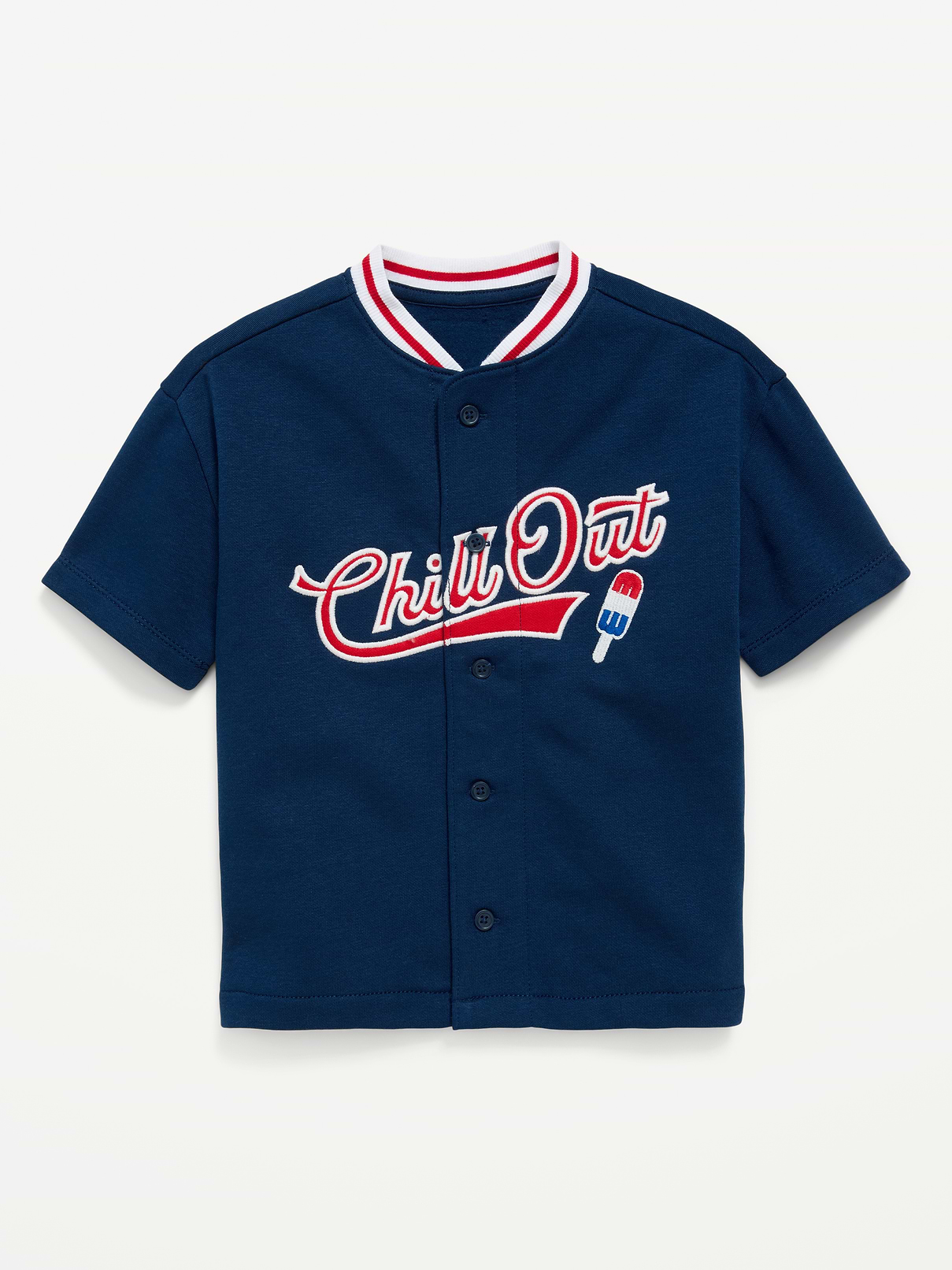 Image number 1 showing, Oversized Baseball Jersey Sweatshirt for Toddler Boys
