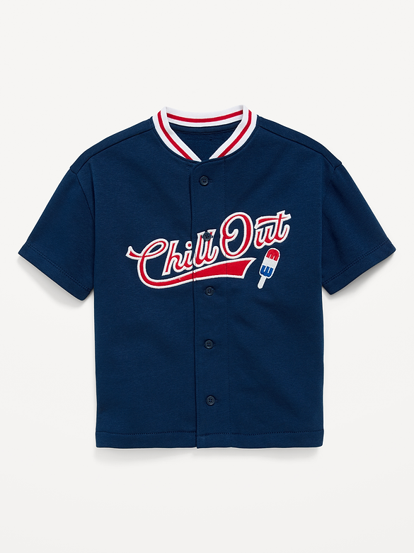 Chandail de baseball surdimensionné en jersey pour tout-petit