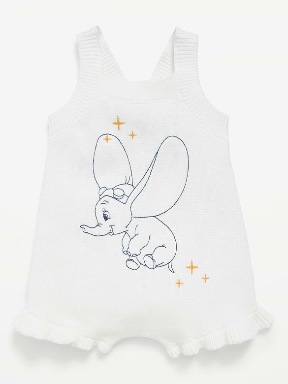 Disney© Dumbo Sweater-Knit Romper for Baby