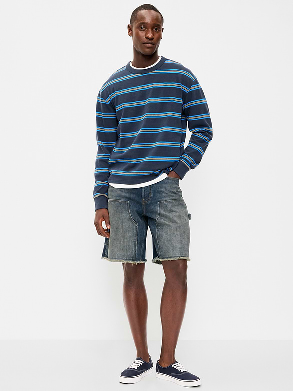 Baggy Carpenter Jean Shorts-- 10-inch inseam