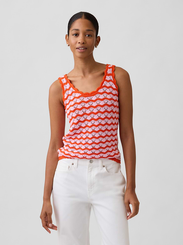 Crochet Scoopneck Tank Top