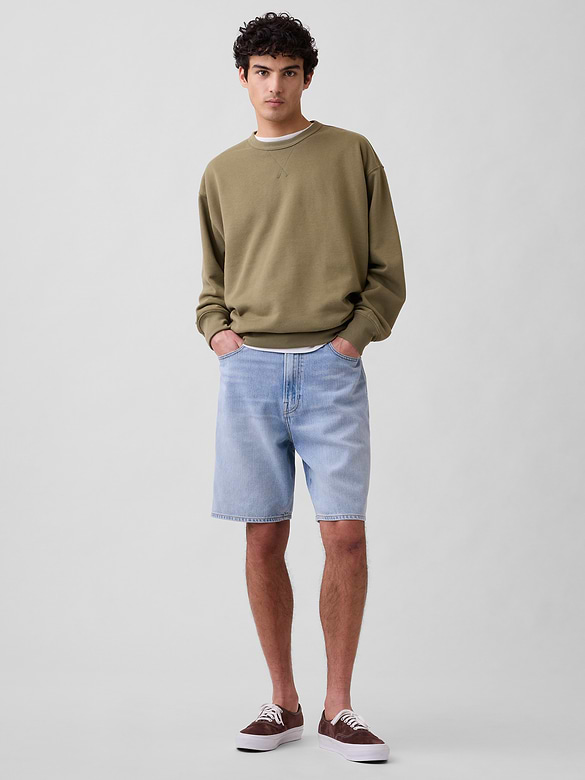 9" SuperSoft Loose Denim Shorts