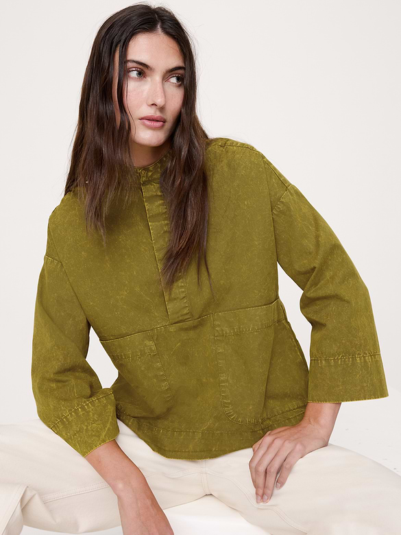 Cotton Popover Top