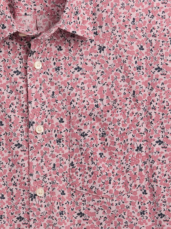 Stretch Poplin Shirt in Standard Fit