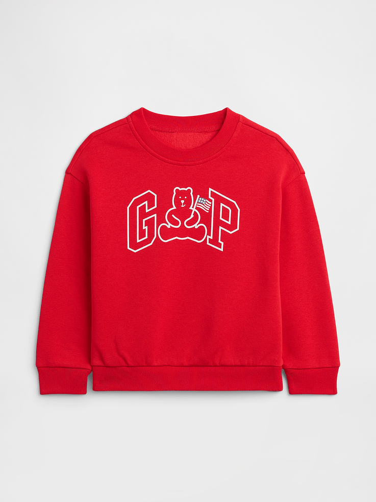 Image number 1 showing, babyGap Relaxed Logo Crewneck Sweatshirt