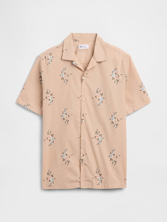 Linen-Blend Vacay Shirt in Standard Fit
