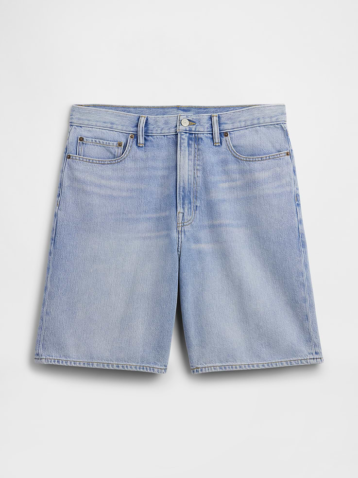 Image number 6 showing, 9" SuperSoft Loose Denim Shorts