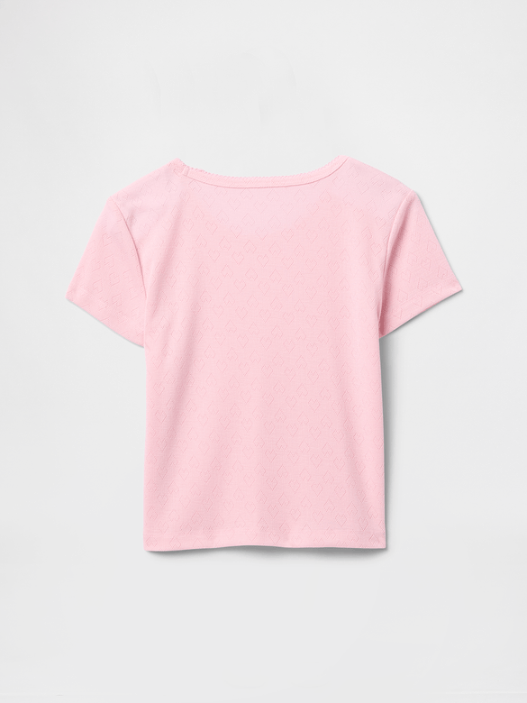 Kids Recycled Pointelle PJ T-Shirt