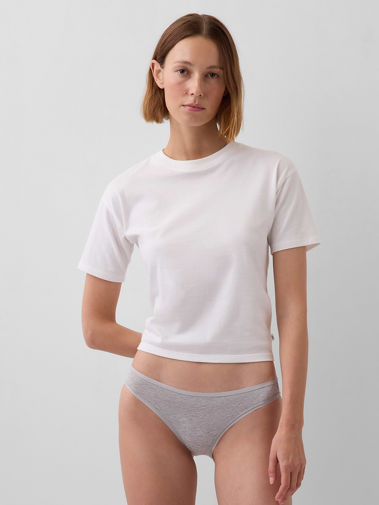 Image number 2 showing, Organic Stretch Cotton Bikini (3-Pack)