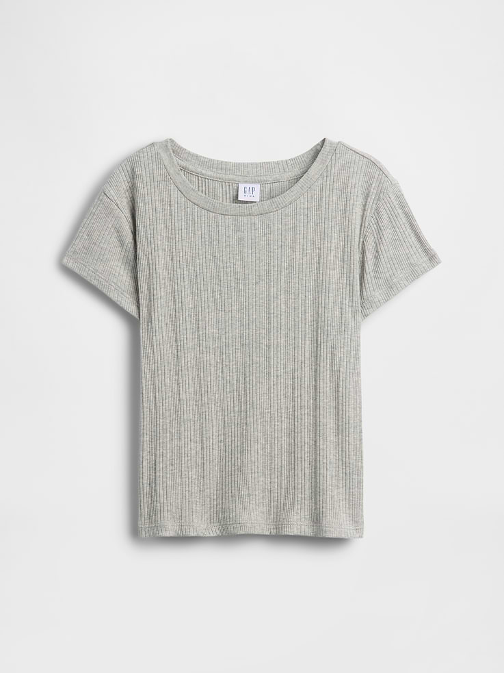 Image number 2 showing, Kids Variegated Rib Fitted T-Shirt