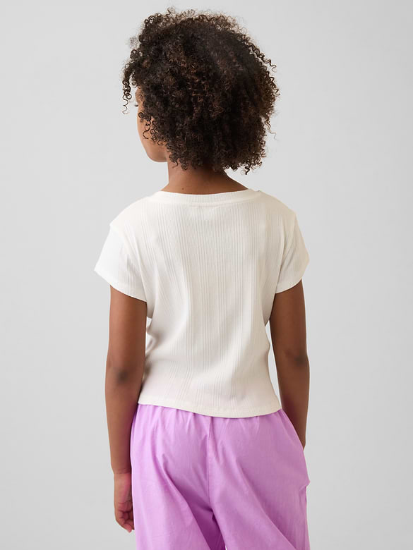 Kids Variegated Rib Fitted T-Shirt