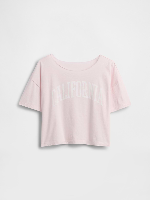 Kids Oversized Wide-Neck T-Shirt