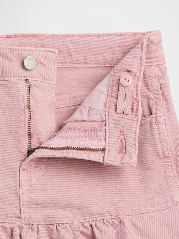 Kids Denim Ruffle Skirt