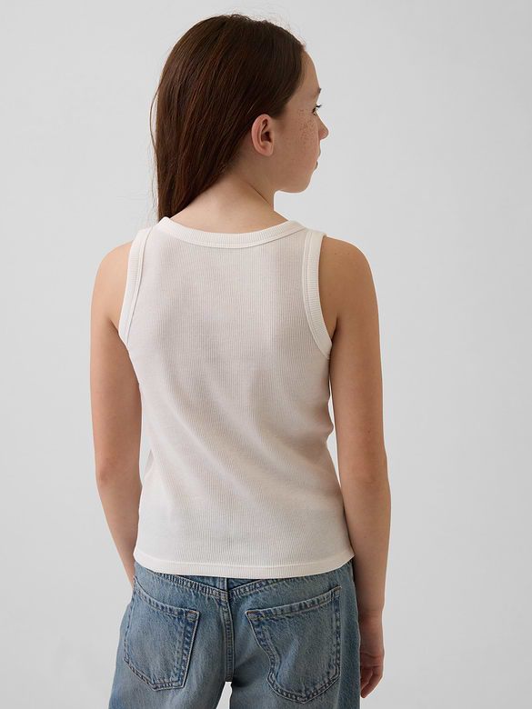 Kid Rib Scoop Tank Top