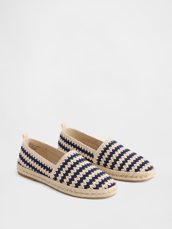 Crochet Espadrille Flats
