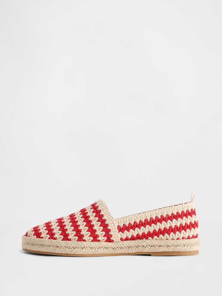 Image number 4 showing, Crochet Espadrille Flats