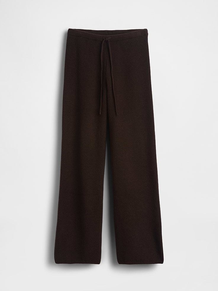 Image number 6 showing, CashSoft Shaker-Stitch Sweater Pants