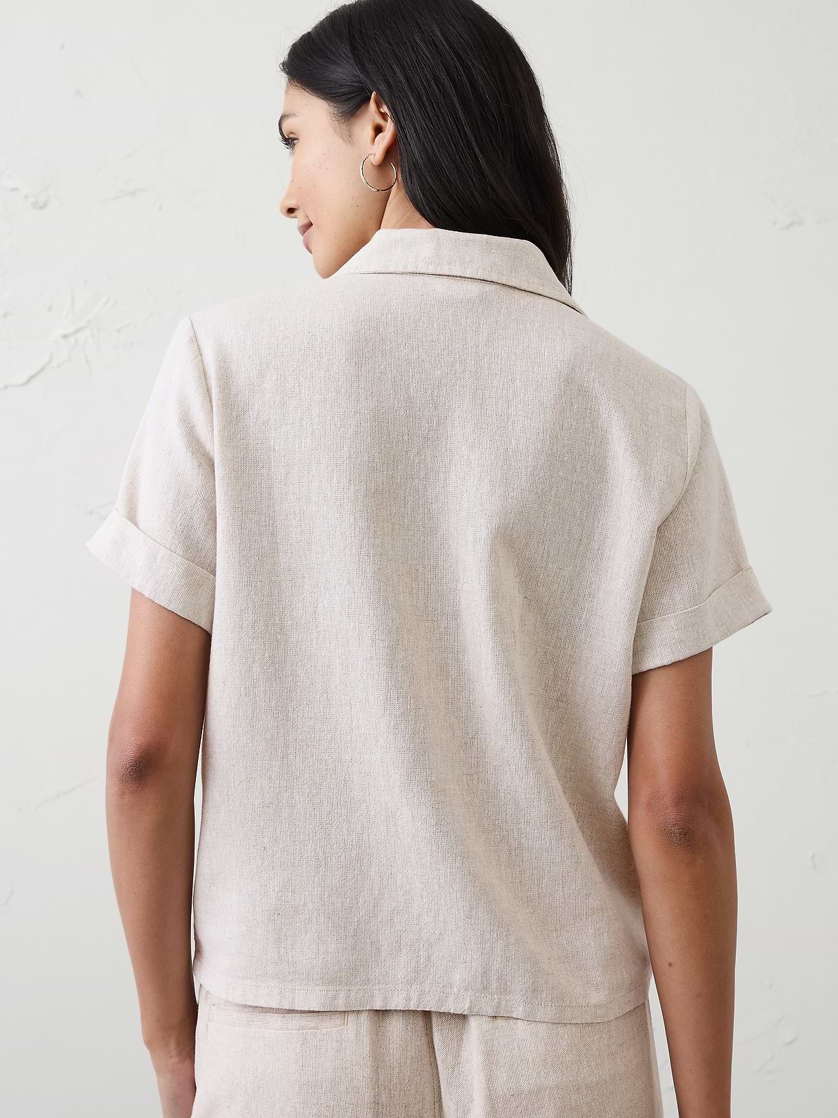 Linen-Blend Shirt | Banana Republic Factory