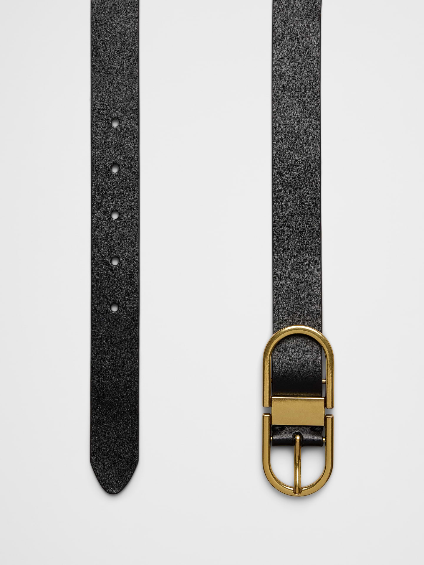 Image number 3 showing, Oval Buckle Leather Belt