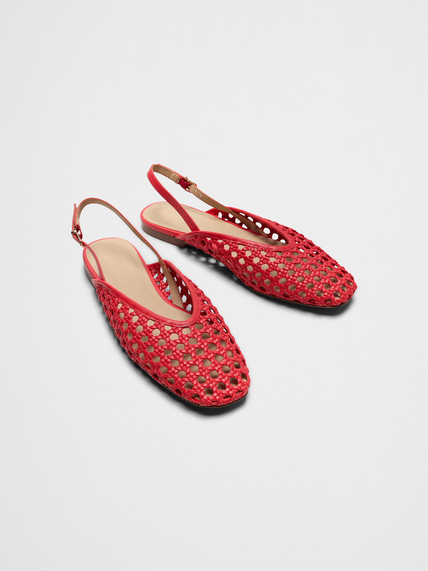 Image 2 of 5, Woven Slingback Flats
