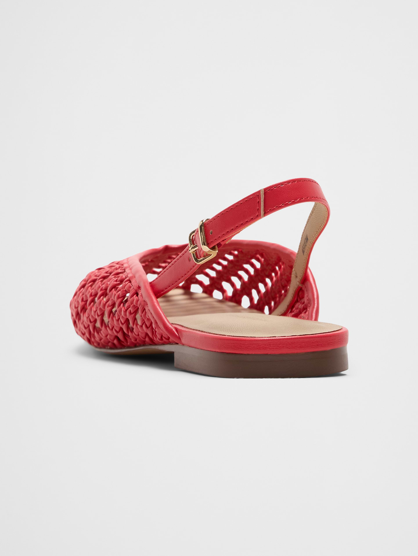 Image 3 of 5, Woven Slingback Flats