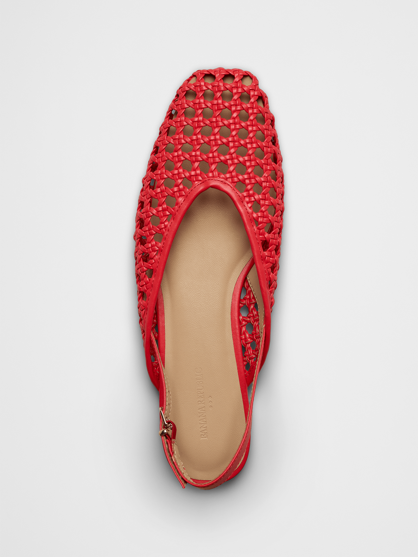 Image 4 of 5, Woven Slingback Flats