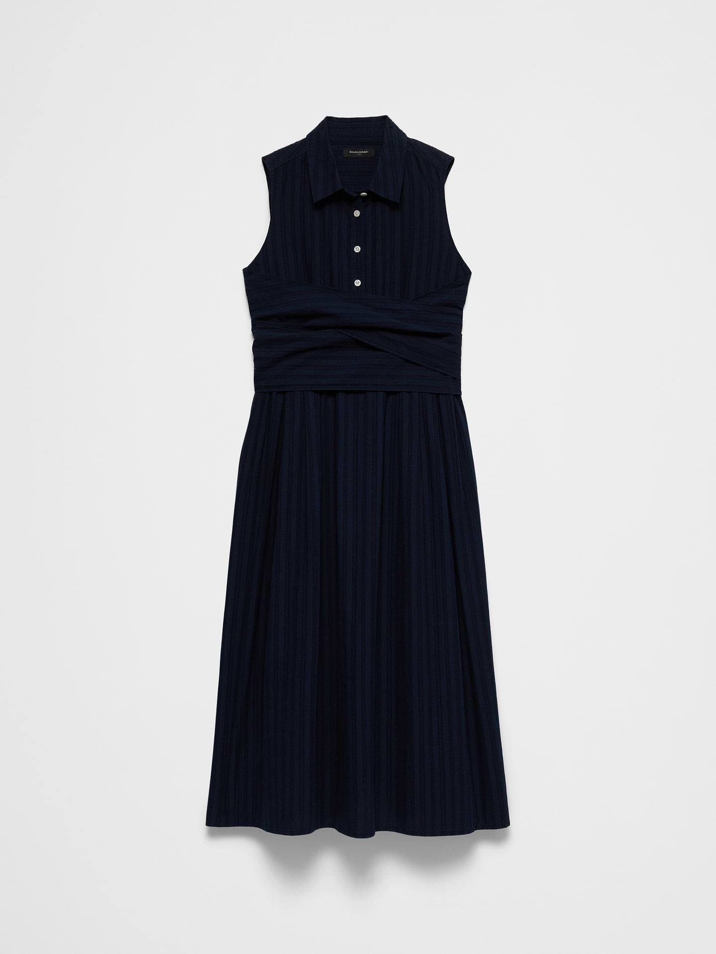 Image number 4 showing, Dobby Wrapped Midi Shirtdress