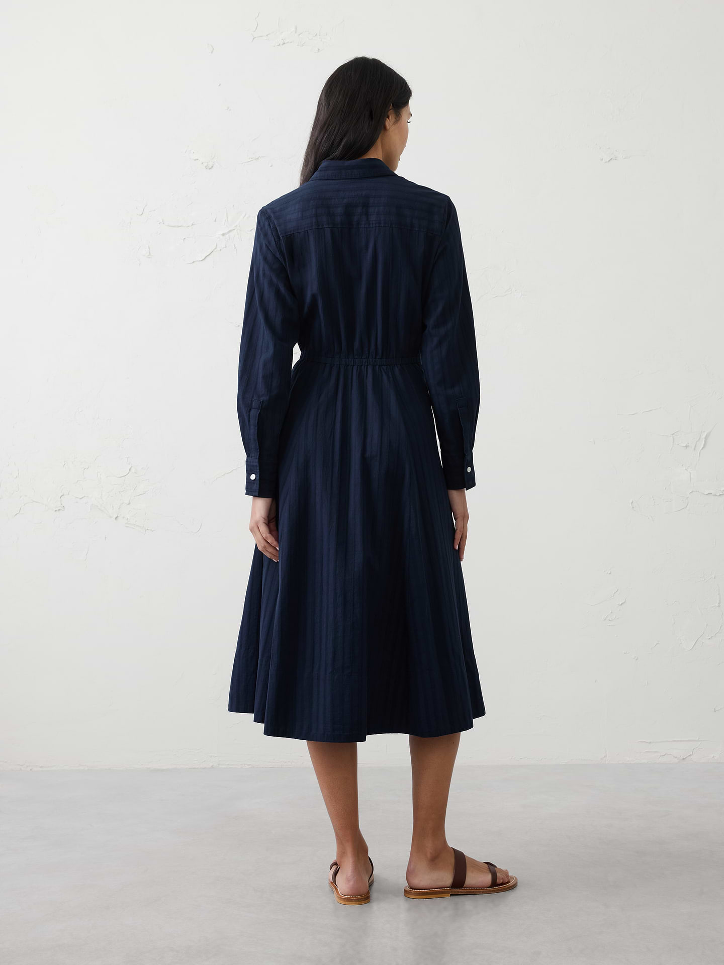 Image number 2 showing, Wrap-Tie Midi Shirtdress