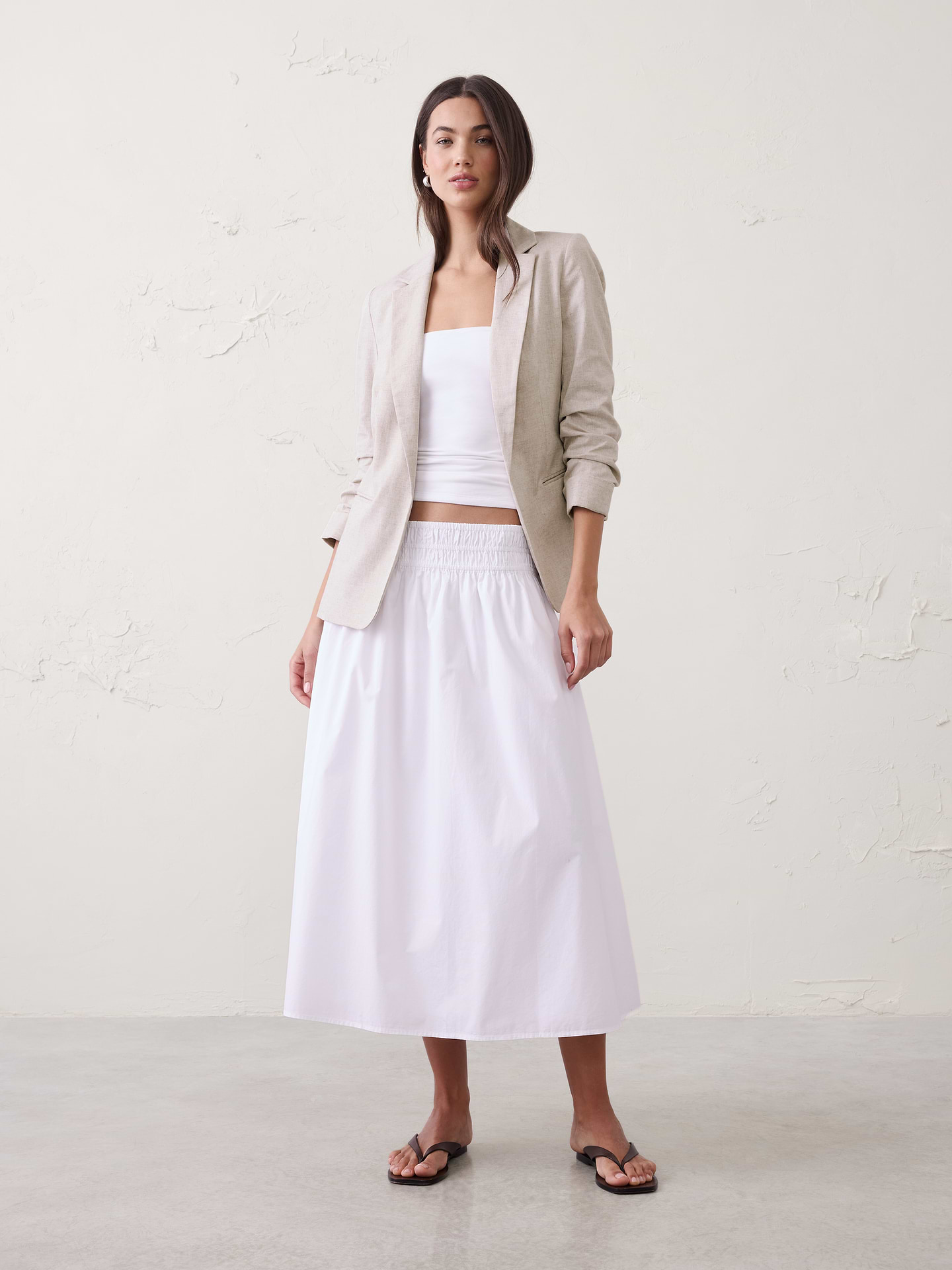 Image number 1 showing, Linen-Blend Hayden Blazer