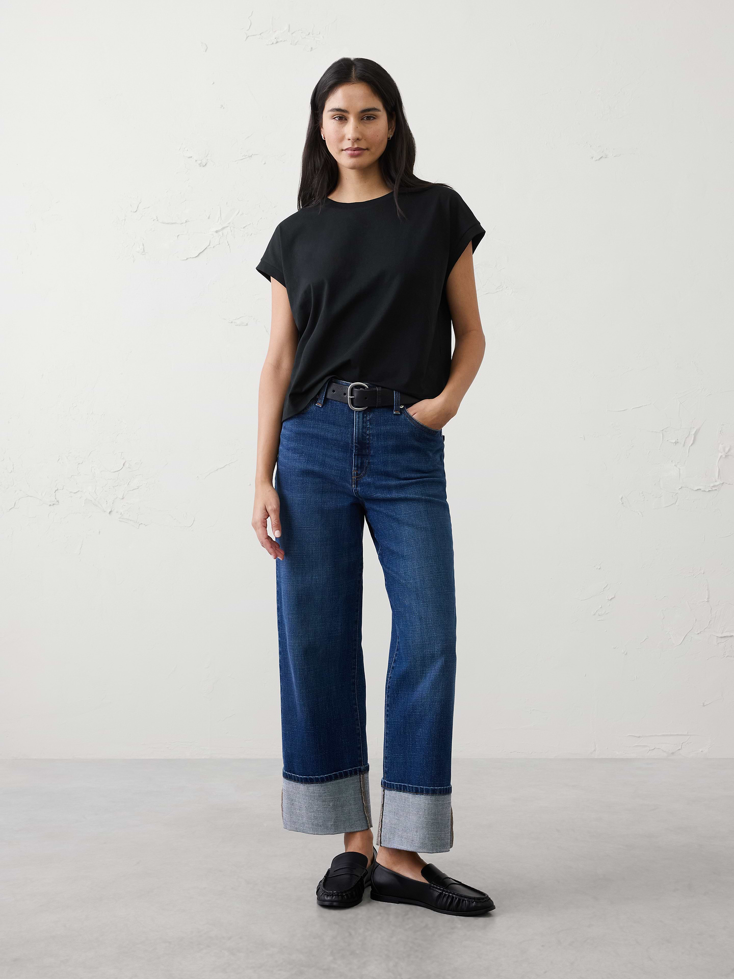 Image number 1 showing, Premium Cotton Boxy T-Shirt