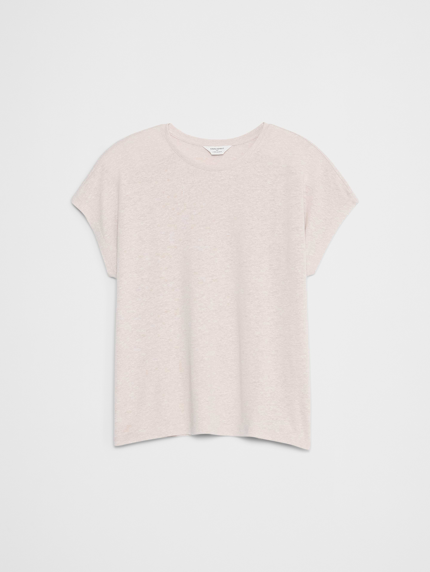 Image number 7 showing, Linen-Blend Cap-Sleeve T-Shirt