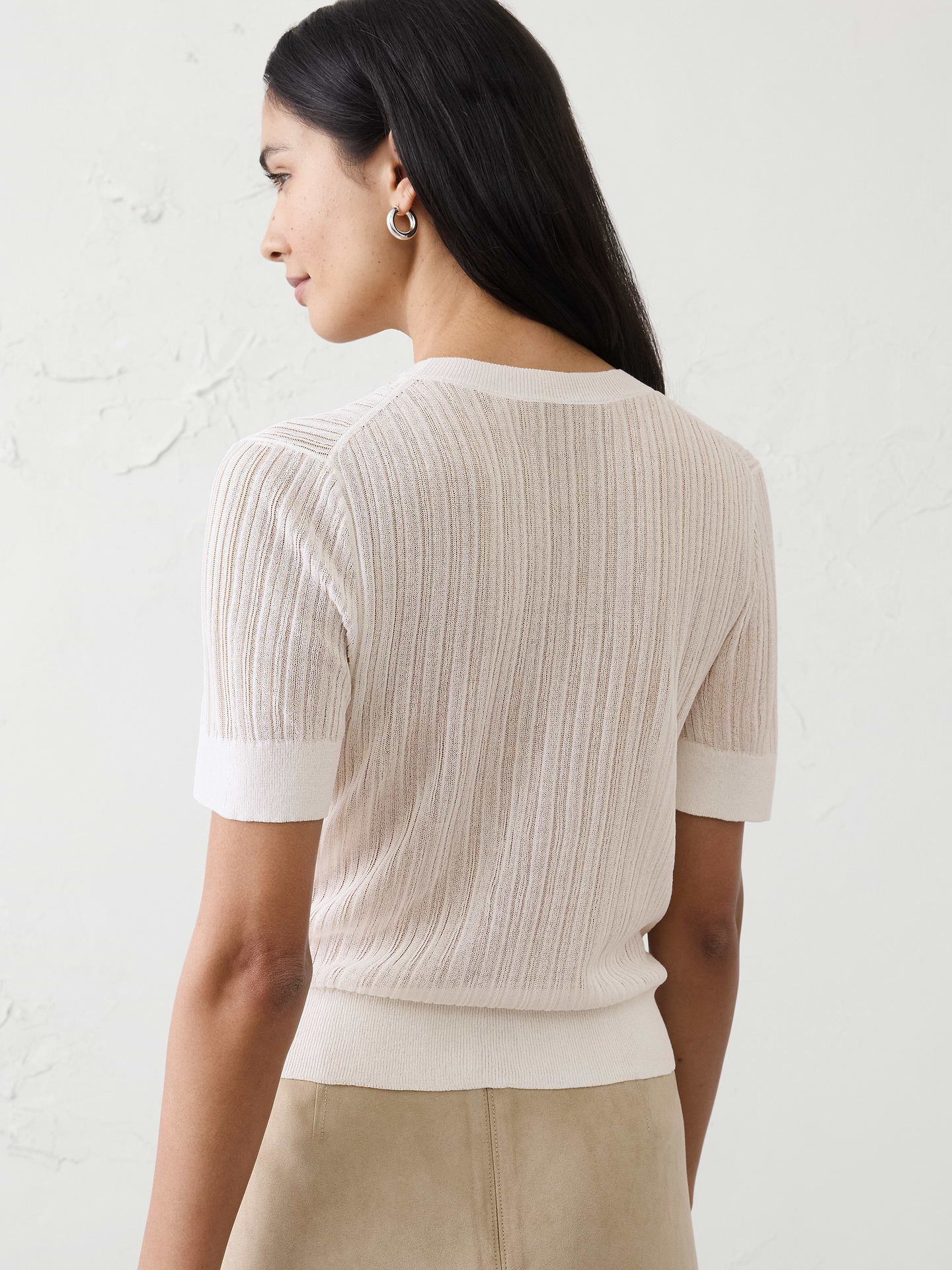 Image number 2 showing, Sheer Sweater T‑Shirt